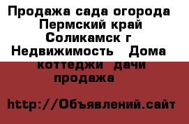 Продажа сада огорода - Пермский край, Соликамск г. Недвижимость » Дома, коттеджи, дачи продажа   